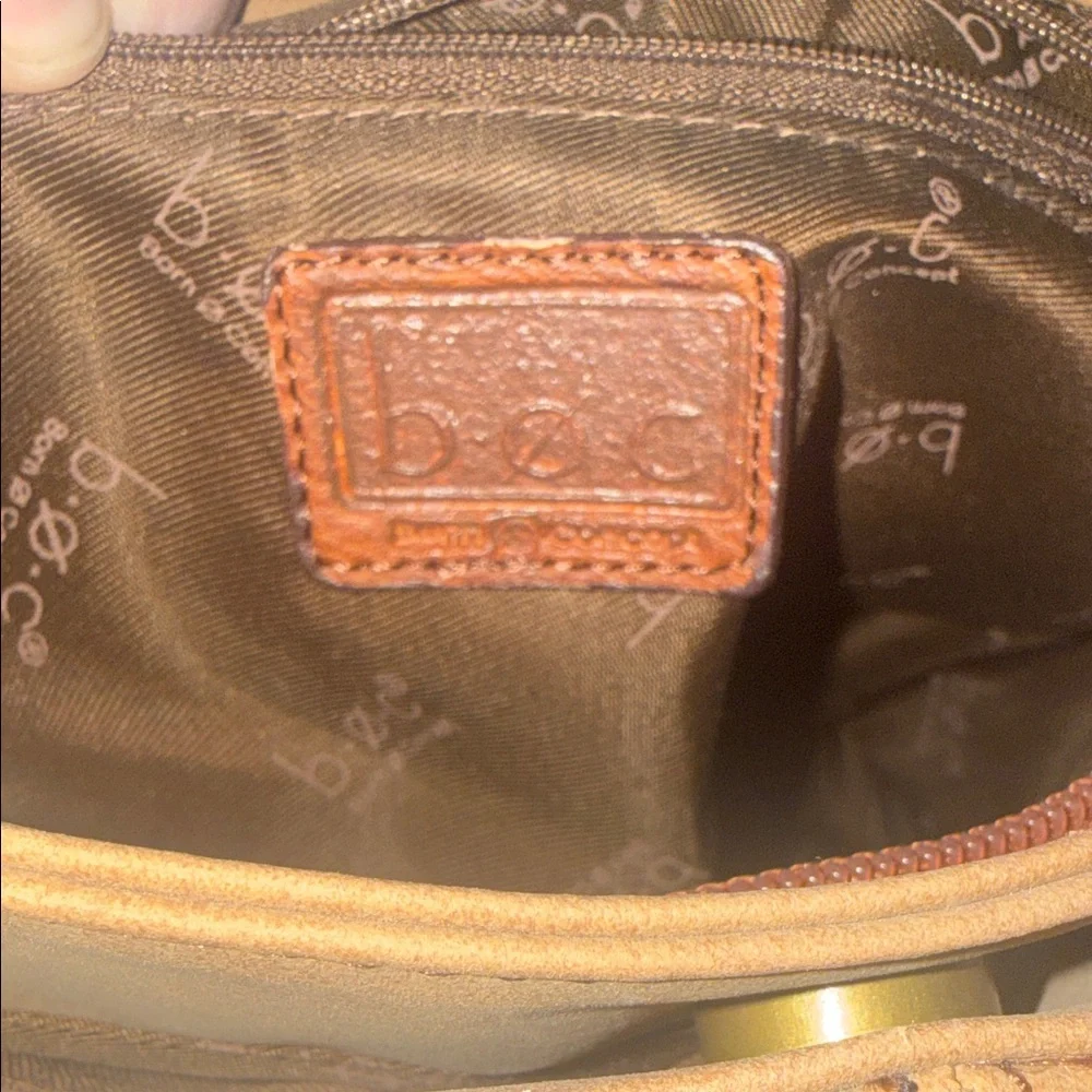 b.ø.c Born Concept Taupe Leather Crossbody Bag‎ Purse